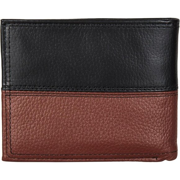 Nautica Men's Bifold Leather Wallet RFID Blocking ID Window Card Slots Brown - Picture 3 of 7
